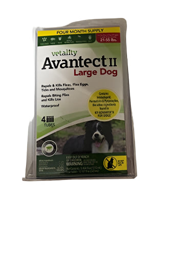 Vetality Avantect II Flea and Tick for Dogs - Large - 21 - 55 Lbs