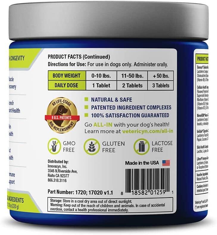 Vetericyn All In Adult Dog Supplements - 90 Count