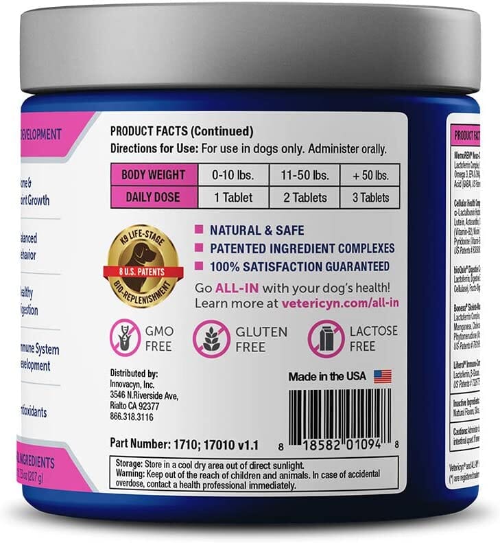 Vetericyn All In Puppy Supplements - 90 Count