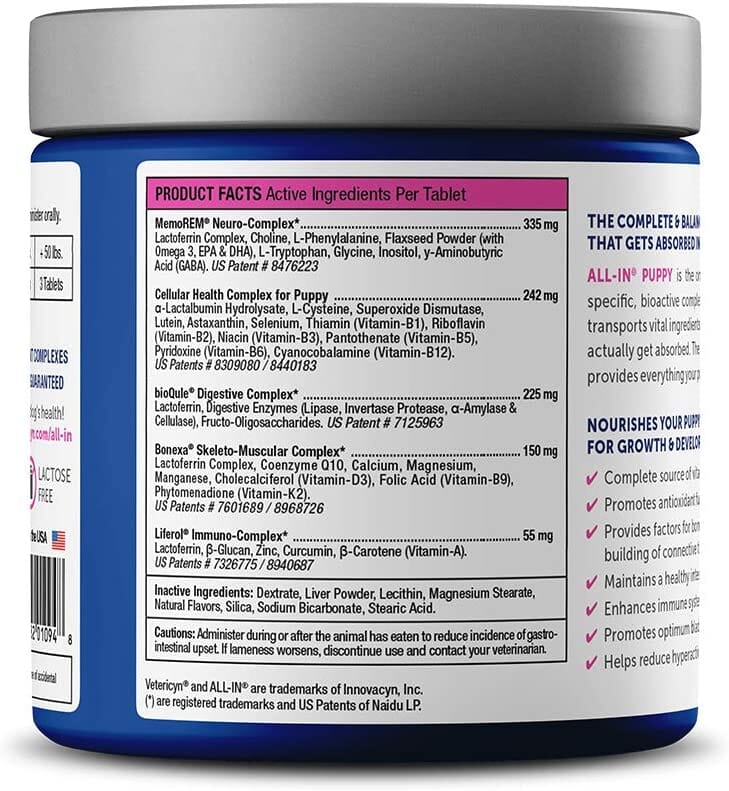 Vetericyn All In Puppy Supplements - 90 Count