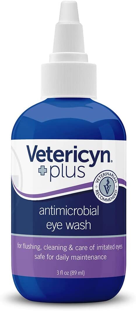 Vetericyn Plus Antimicrobial Eye Wash Dog Eye Care - 3 Oz