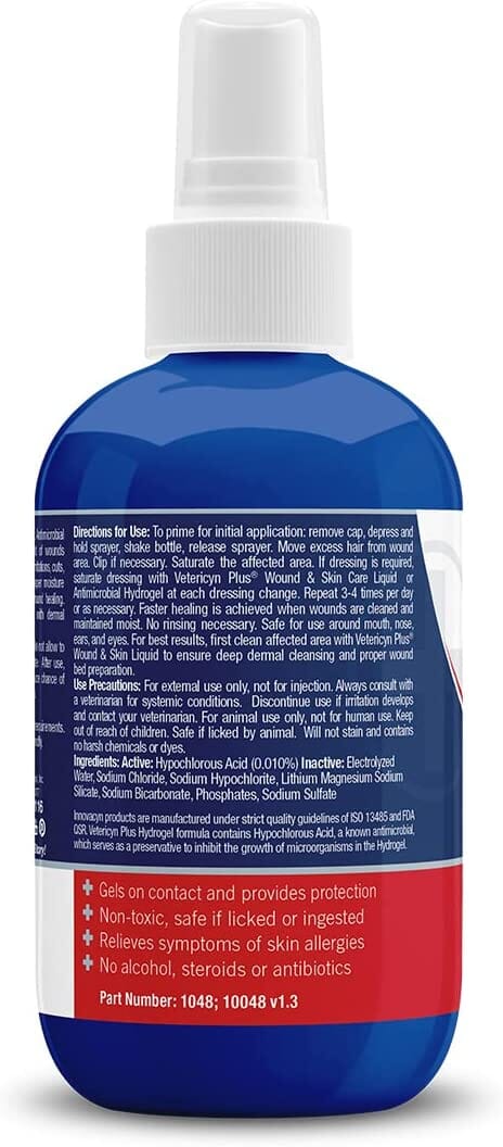 Vetericyn Plus Hot Spot Antimicrobial Hydrogel Dog Wound Care - 3 Oz