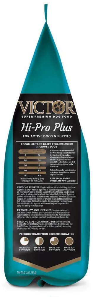 Victor Hi-Pro Plus Formula Dry Dog Food - 5 lb Bag