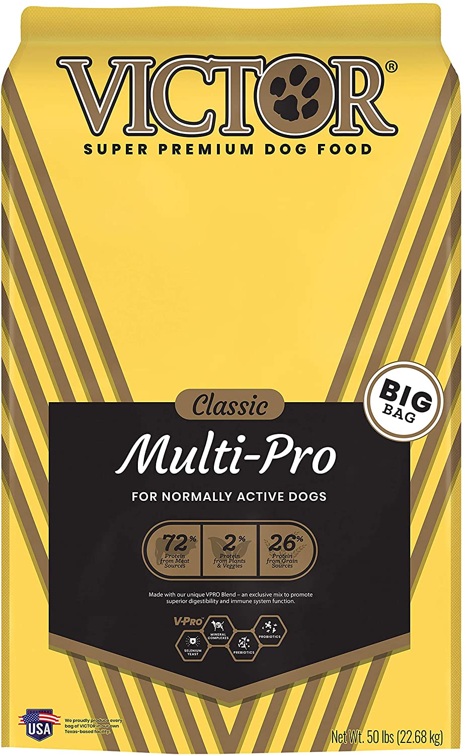 Victor Multi-Pro Formula Dry Dog Food - 50 lb Bag