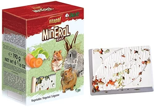 Vitapol Mineral Block for Small Animals Small Animal Mineral Treats - Vegetable - Large - 190 Gm