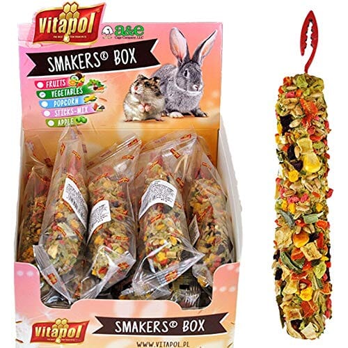 A&E Cage ZVP-3131 Treat Stick Small Animal Display Vegetable - 12 Piece