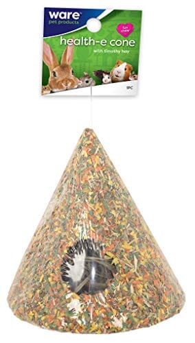 Ware Health-E-Cone with Hay Small Animal Treats -