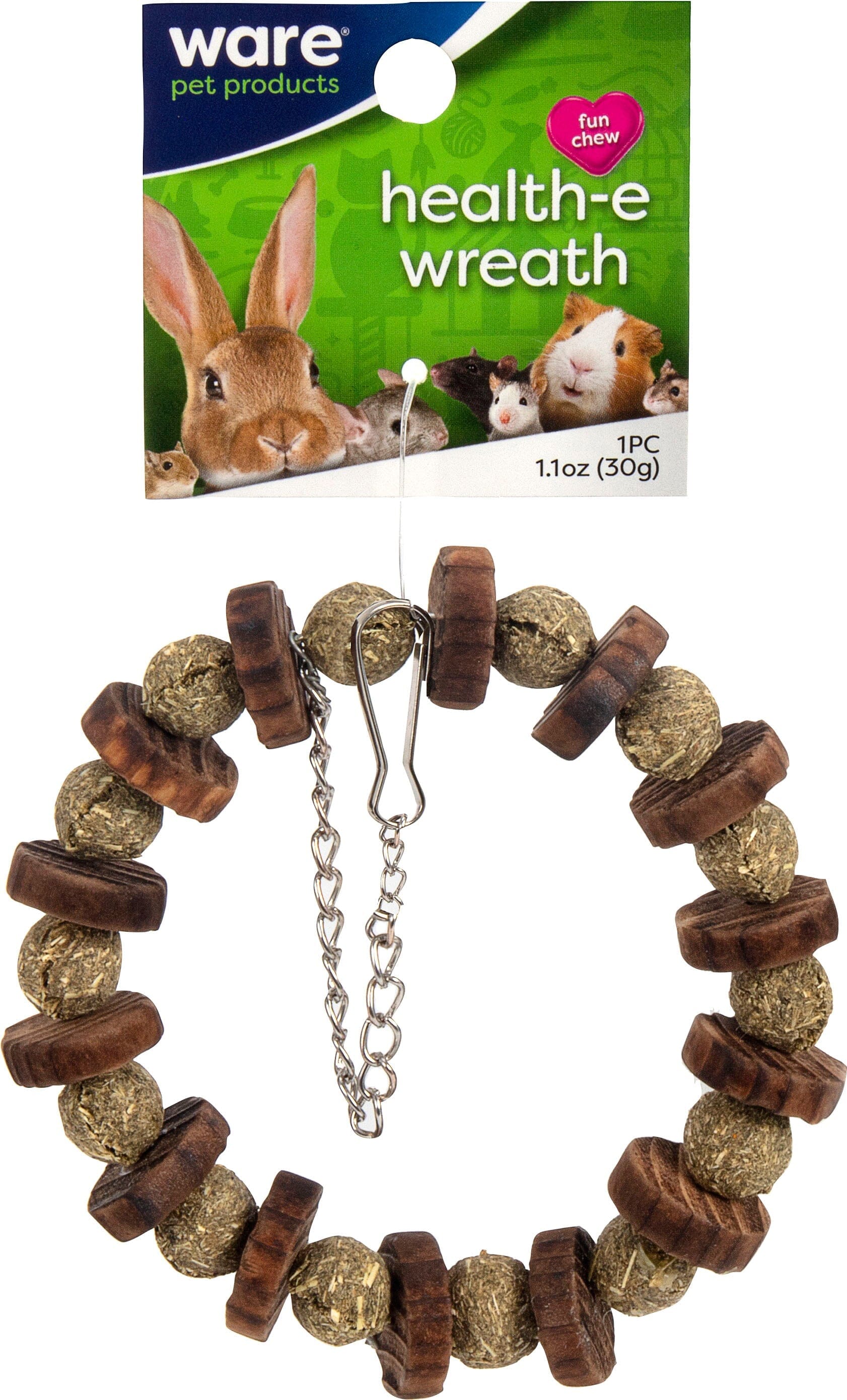 Ware Health-E Wreath Small Animal Chew Small Animal Chewy Treats - Brown
