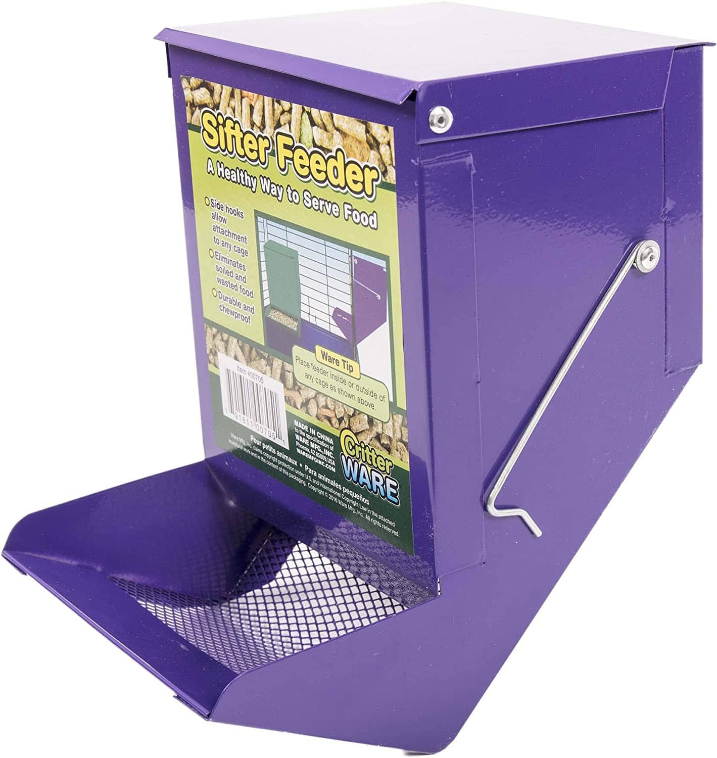 Ware Sifter Feeder with Limited Ingredient Diet Small Animal Gravity Feeders - 5 In