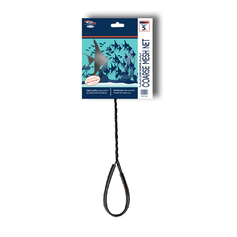 Weco Products Classic Coarse Mesh Net Standard Handle - Black - 5 in