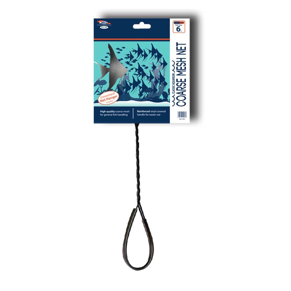 Weco Products Classic Coarse Mesh Net Standard Handle - Black - 6 in