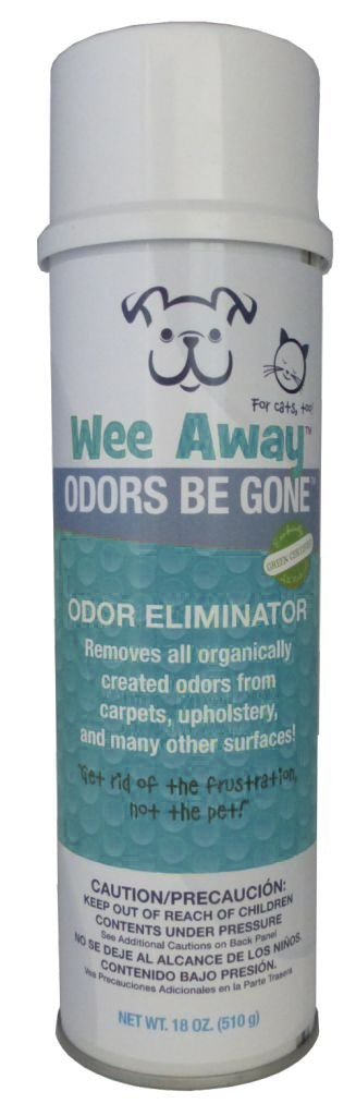 Wee Away Odors Be Gone Cat and Dog Odor Eliminator - 18 oz Bottle