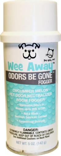 Wee Away Odors Be Gone Fogger - Cucumber and Melon Cat and Dog Stain and Odor Eliminator - 5 oz Bottle