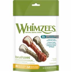 Whimzees Brushzee Dental Dog Chews - Medium - 12.7 Oz