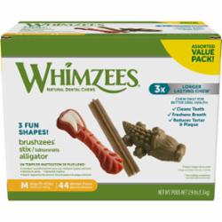 Whimzees Dental Dog Chews - Value Box - Medium - 46.6 Oz