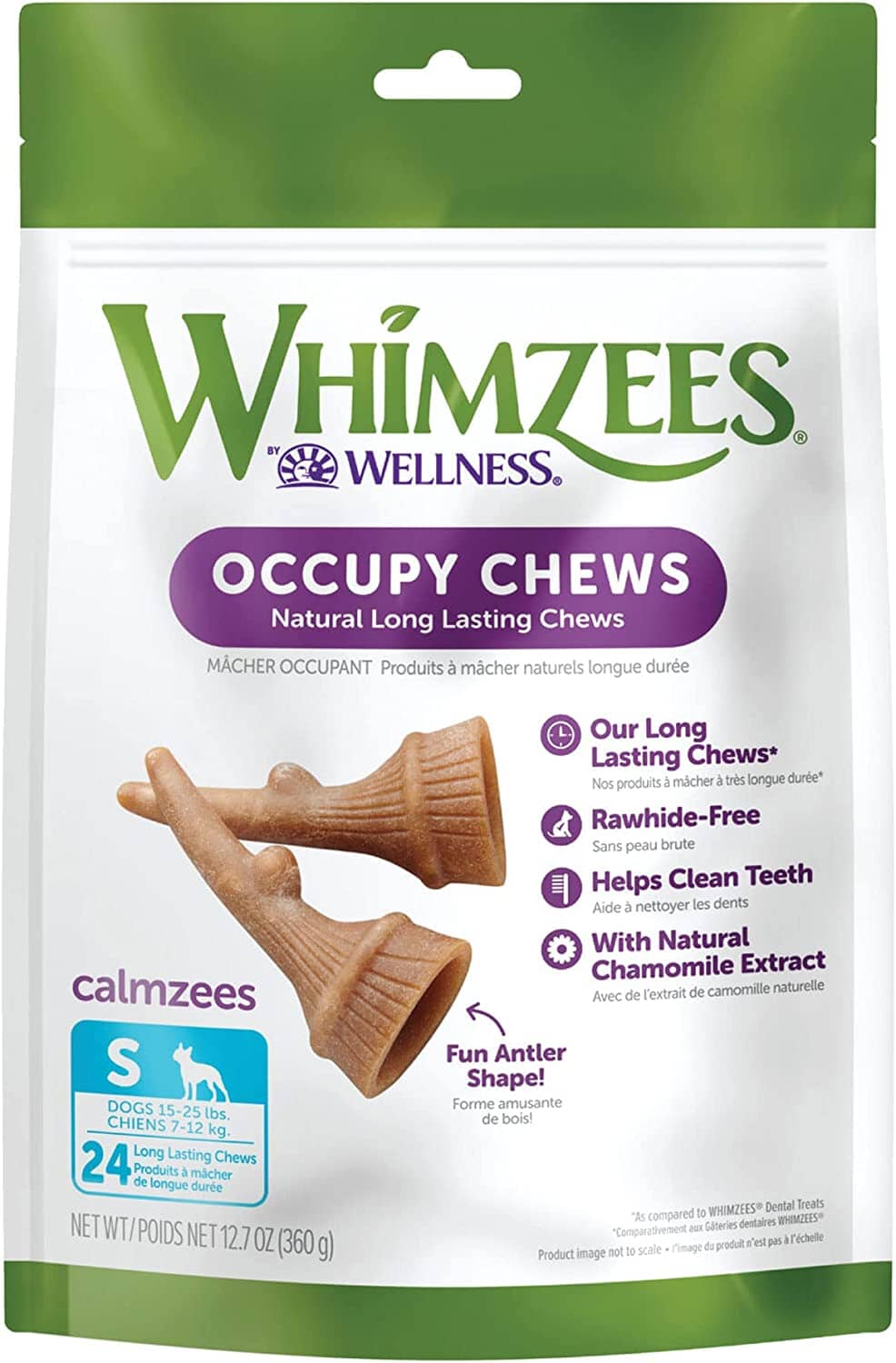 Whimzees Occupy Antler Value Bag Small Dog Chews - 12.7 Oz