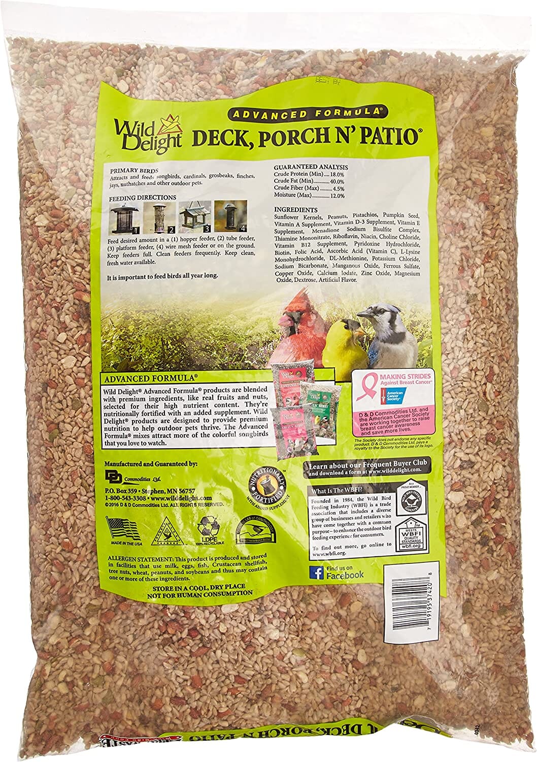 Wild Delight Advanced Deck Porch N' Patio - 20 Lbs