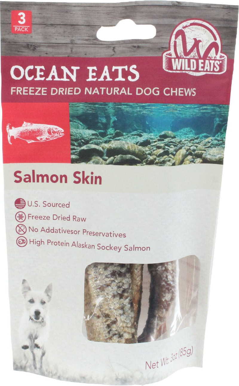 Wild Eats Salmon Cigars Dog Chews Natural Dog Chews Salmon 6 In 3