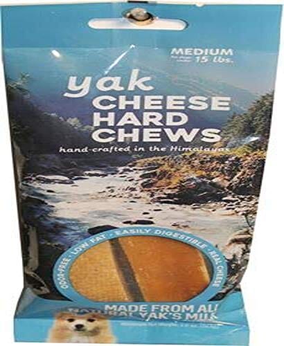 Yak Cheese Hard Chews Dog Dental and Hard Chews - Cheese - Medium - 2 Pack