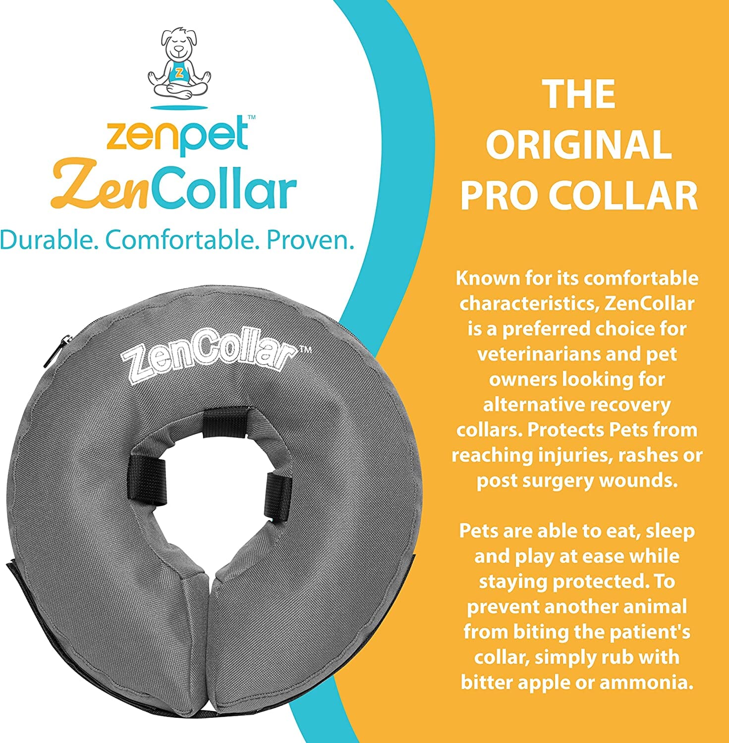 ZenPet ZenCollar Inflatable Recovery Collar - Medium