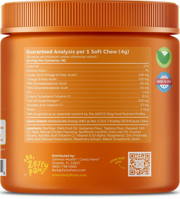 Zesty paws omega bites top