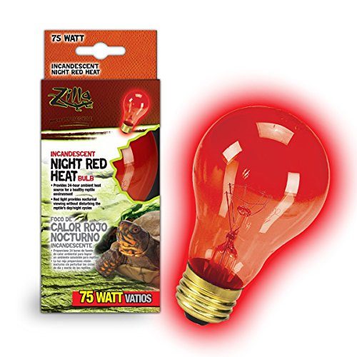 Zilla Incandescent Night Red Heat Bulb - 75 W