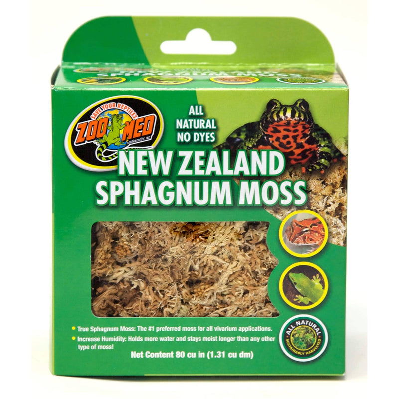 Zoo Med All Natural No Dyes New Zealand Sphagnum Moss, 80 Cubic Inch