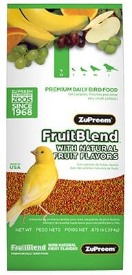 Zupreem Fruitblend Flavor Very Small Bird Food Canary & Finch Bird Food - 14 Oz