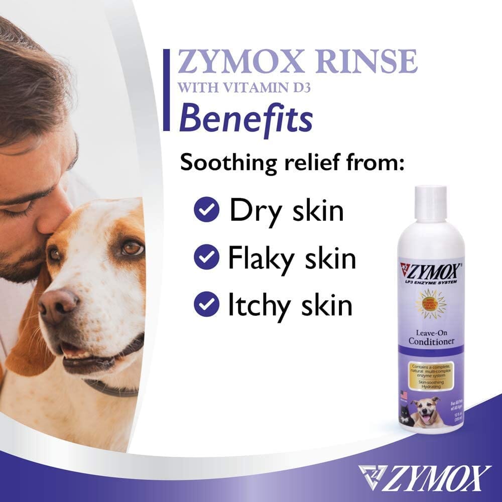 Zymox Pet Conditioning Rinse Itch Relief - 12 Oz