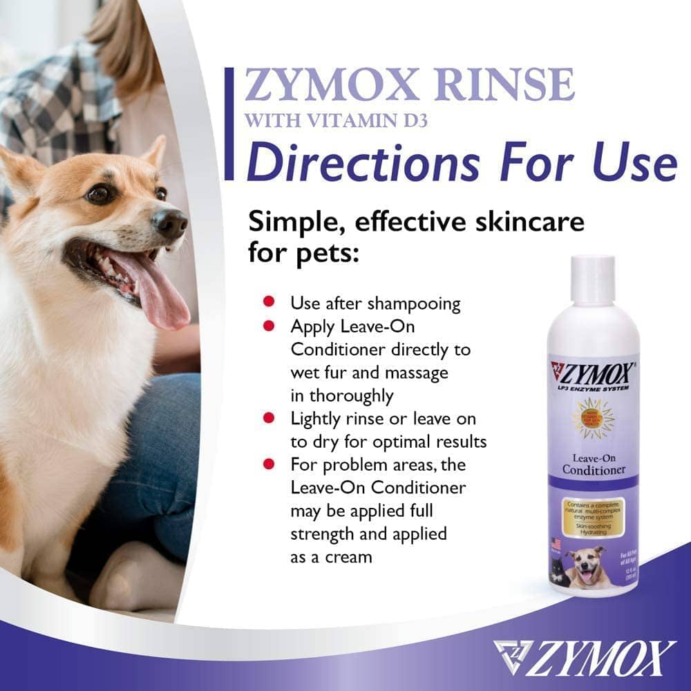 Zymox Pet Conditioning Rinse Itch Relief - 12 Oz
