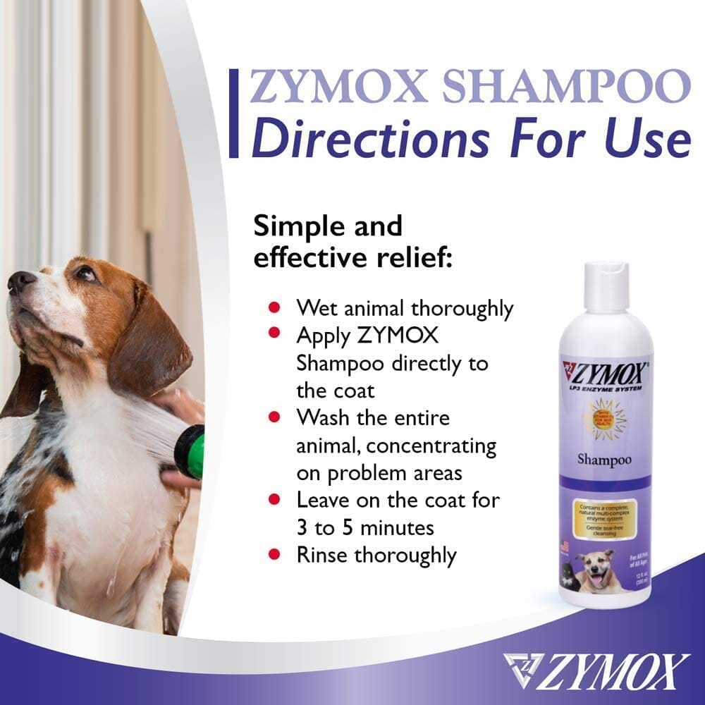 Zymox Pet Dog Shampoo Itch Relief - 12 Oz