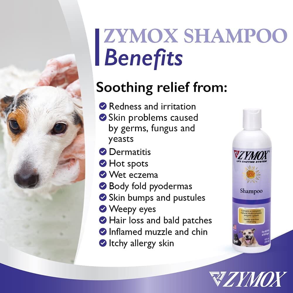 Zymox Pet Dog Shampoo Itch Relief - 12 Oz