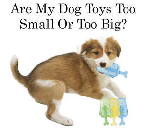 Are My Dog Toys Too Small Or Too Big?