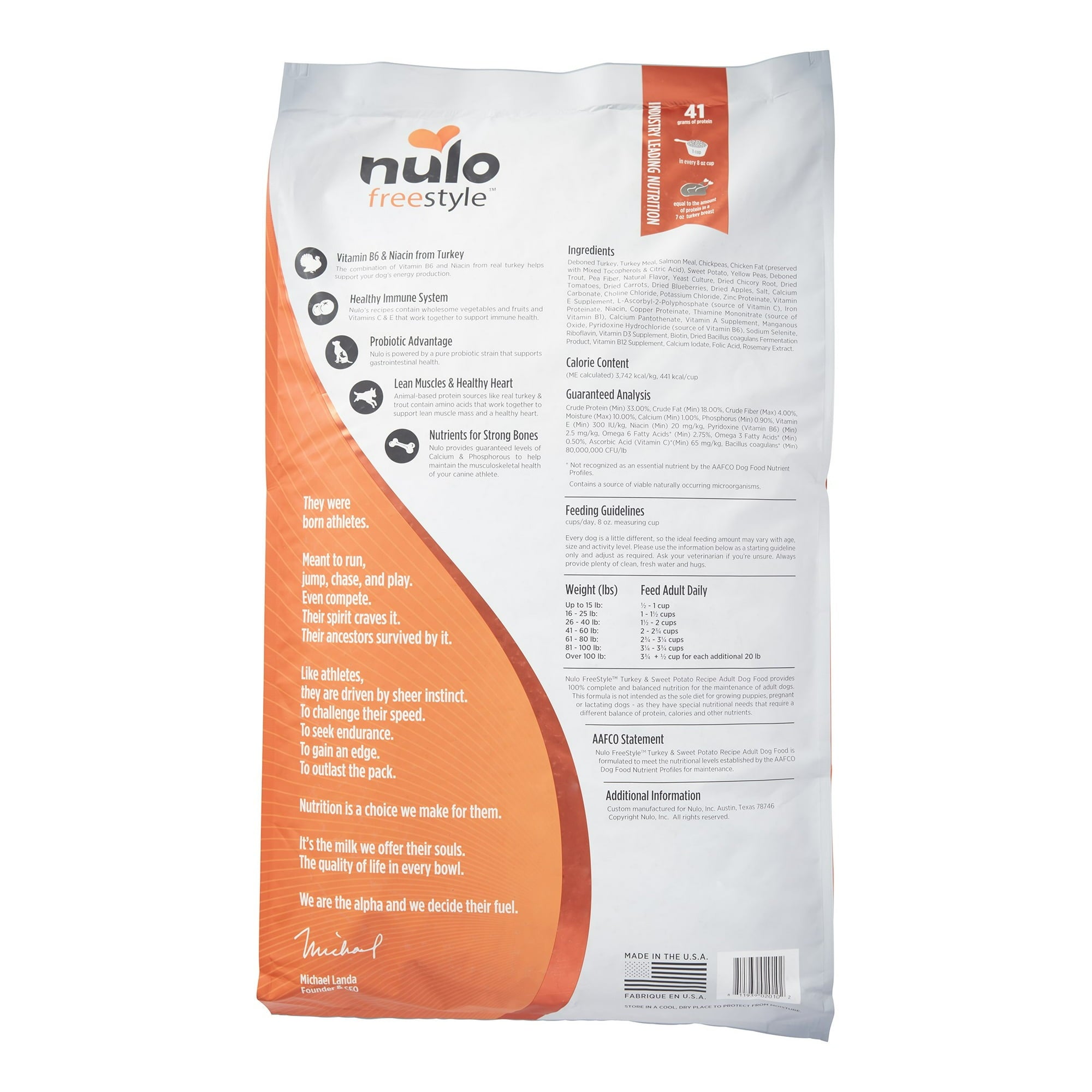 Nulo Freestyle Grain-Free Turkey and Sweet Potato Recipe Adult Dry Dog Food