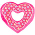 The Worthy Dog Puppy Love Heart Shaped and Pattened Squeak Nylon and Plush Dog Toy