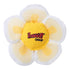 Ducky World Yeowww! Daisy Flower Tops Plush Catnip Cat Toy - White