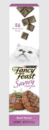 Purina Fancy Feast Savory Cravings Break-Apart Limited Ingredient Beef Soft and Chewy Cat Treats - 1 Oz - Case of 20  