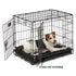 Midwest Homes Ultra-Rugged Max Water Repellent Pet Bed or Crate Mat - Black - L:24 X W:18 X H:3 Inch