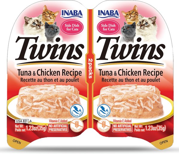 Inaba Tuna and Chicken with Tuna Puree Cat Treats- 2.8 Oz - 2 Pack