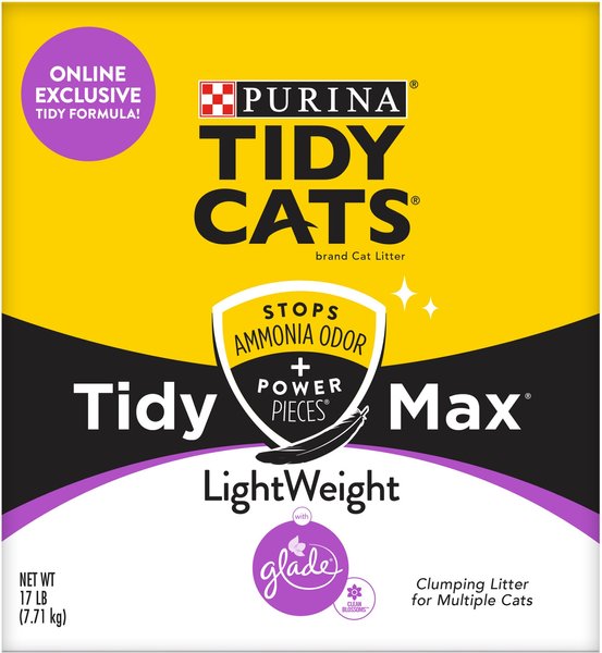 Purina Tidy Cats Lighttweight Low-Dust Clumping Scented Glade Clean Blossoms Clay Multi Cat Litter - 17 Lbs