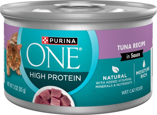 Purina One True Instinct High-Protein Tuna and Fish in Sauce Canned Cat Food - 3 Oz - Case of 24