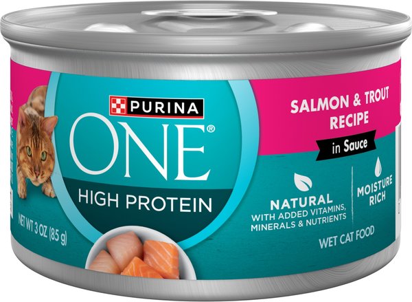 Purina One True Instinct Salmon and Trout Canned Cat Food - 3 Oz - Case of 24