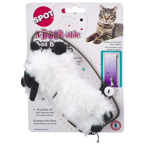 Ethical SPOT Baa Baa Black Sheep A-Door-Able Catnip Teaser Cat Toy