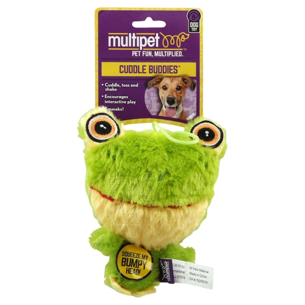 Multipet Knobby Noggins Squeak and Plush Dog Toy - Mini - Assorted - 5 Inch