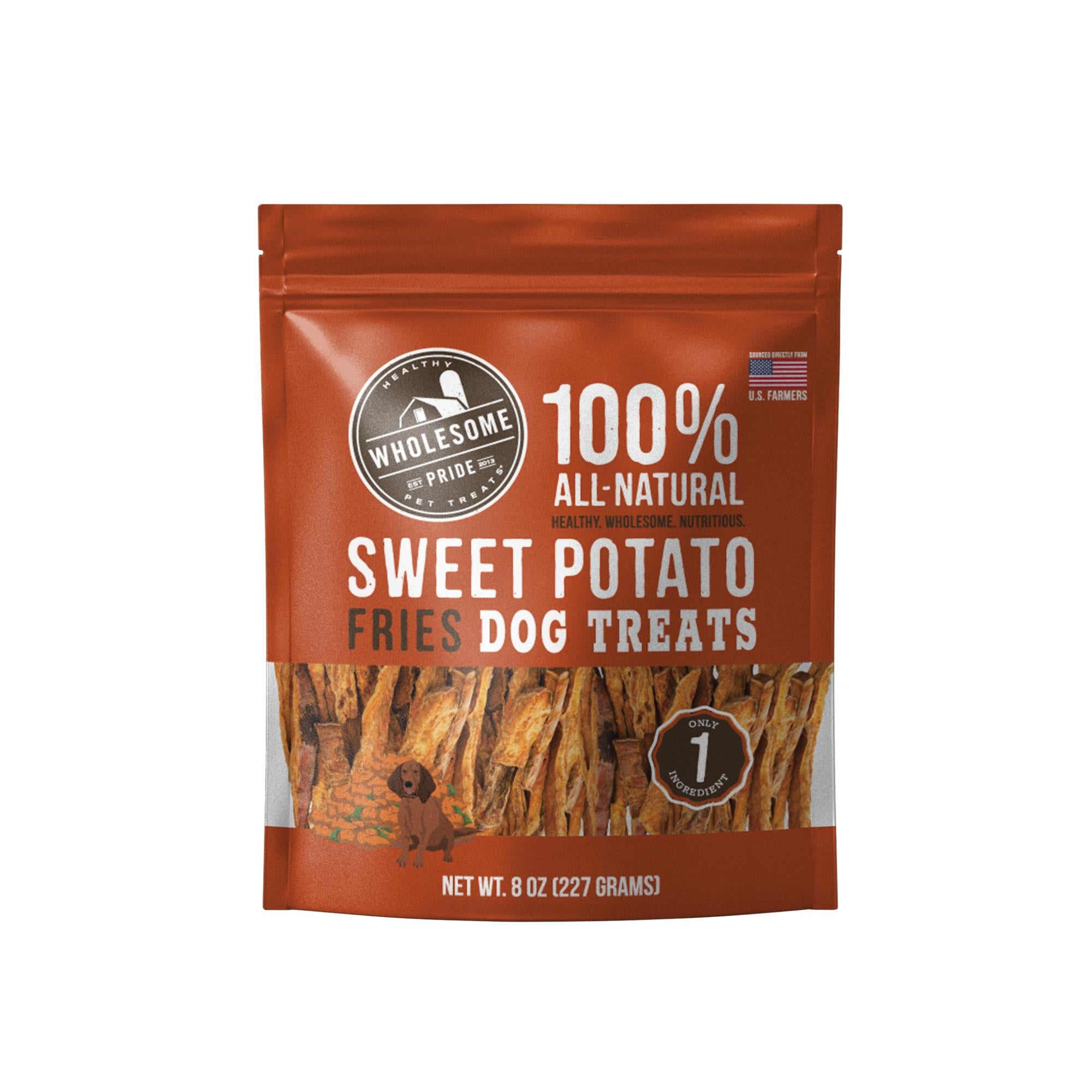 Outward Hound 100% Natural Sweet Potato Fries Crunchy Dog Treats - 8 Oz  