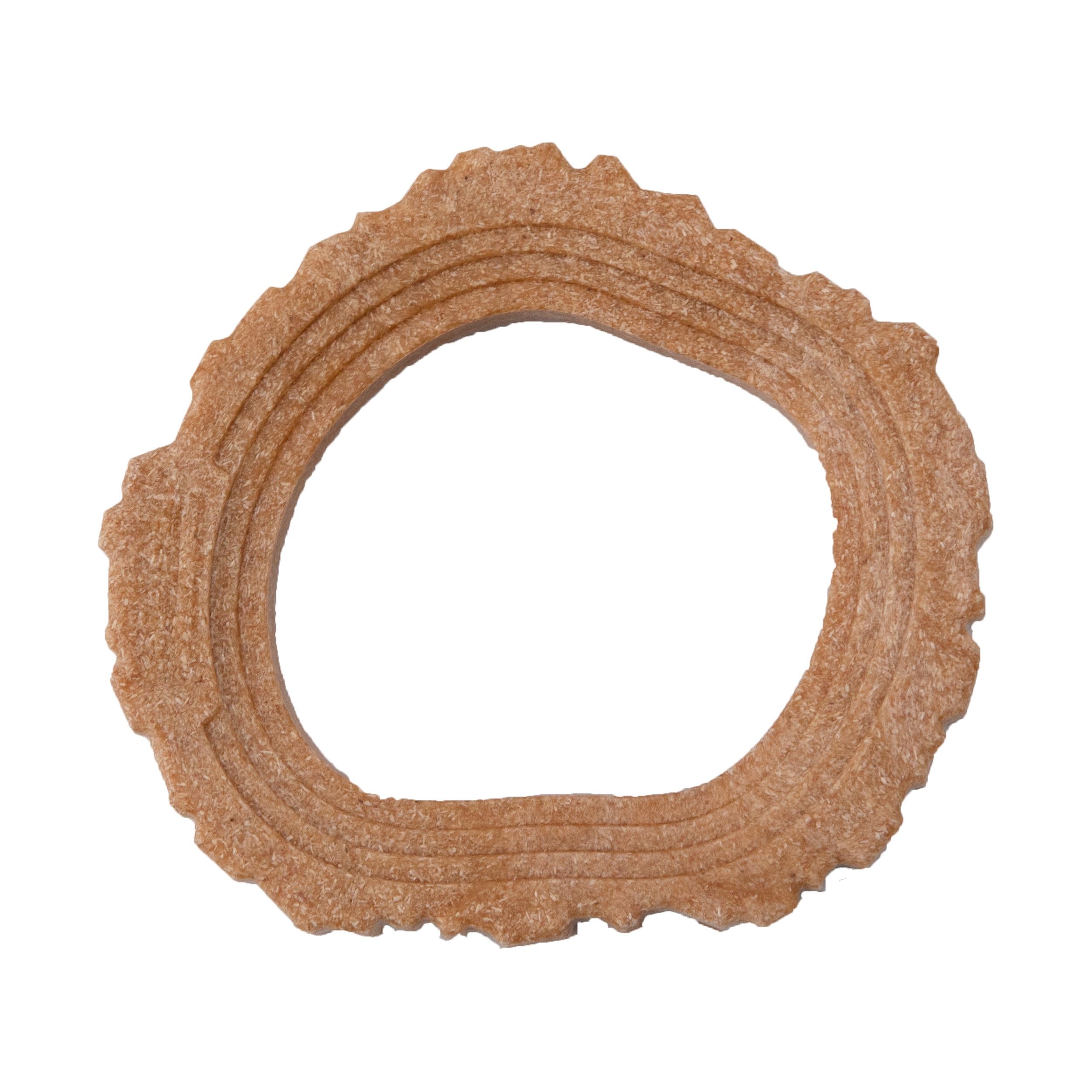 Petstages Dogwood Real Wood Blended Hallow Ring Tree-Bark Chew Float and Fetch Dog Toy - Small  