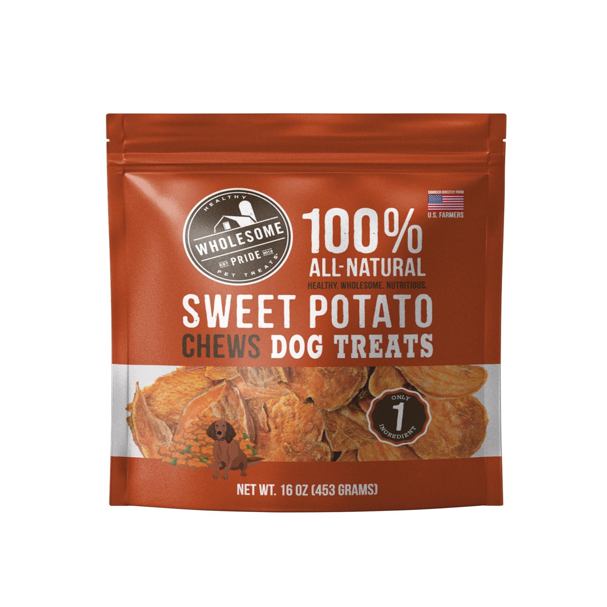 Outward Hound 100% Natural Sweet Potato Soft and Chewy Dog Treats - 16 Oz  