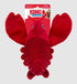 Kong Cuteseas Rufflez Lobster Squeak and Plush Dog Toy - Small  