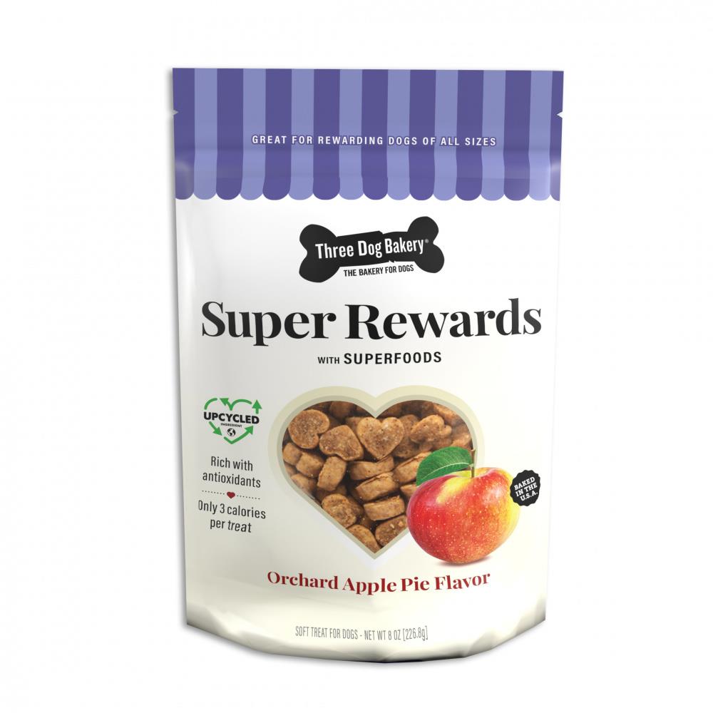 Three Dog Bakery Super Rewards Orchard Apple Pie Soft and Chewy Training Dog Treats - 5 Oz - Case of 12  