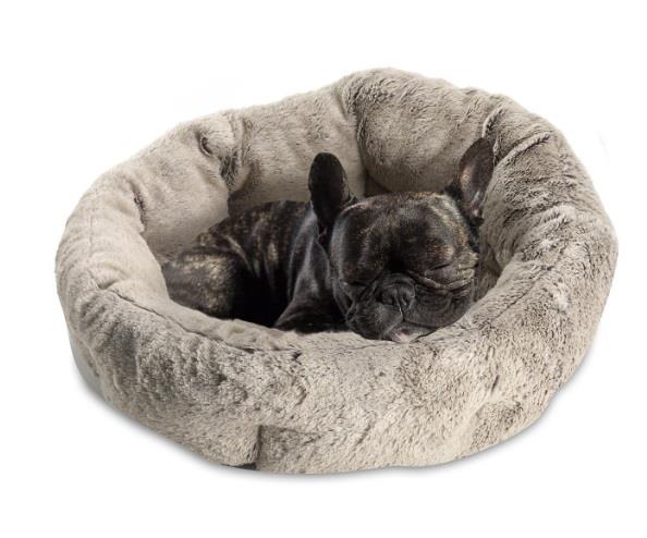 Arlee Sheba Quilted Rounded Cat Bed - Brown